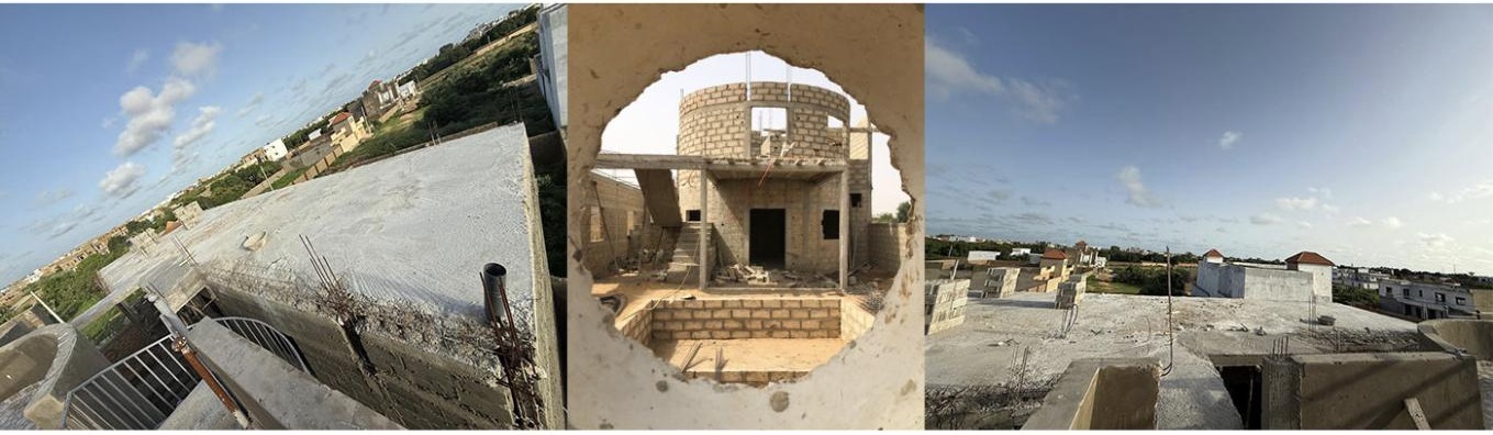 Construction progress, Teranga Art Village
